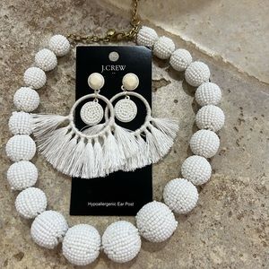 J.Crew necklace and earrings